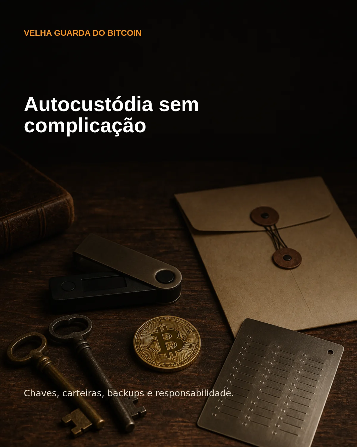 Capa do guia Autocustódia sem complicação.